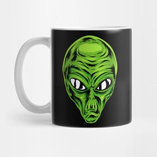 Alien Face Trick or Treat Halloween Costume Mug